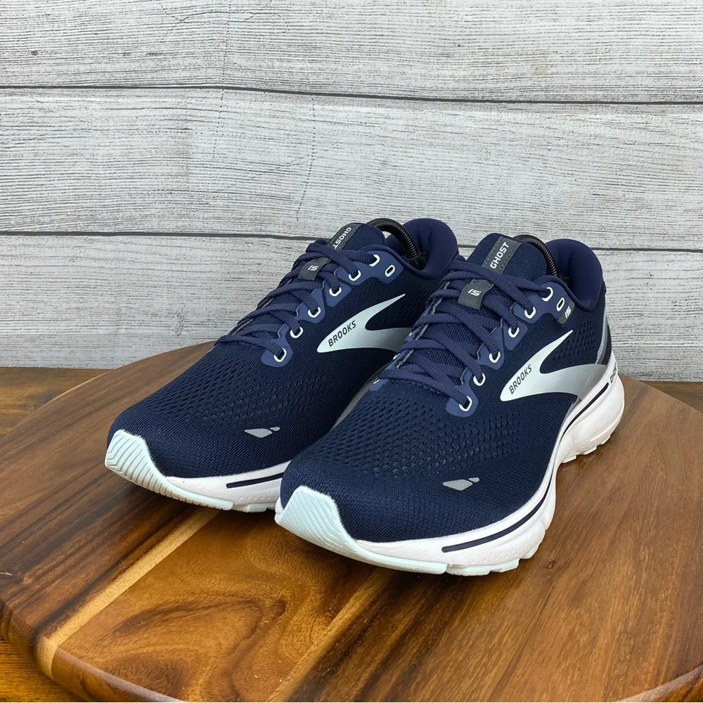 Brooks Ghost 15 Peacoat Pearl Salt Air Running Shoes 1203801B450 Women Size 11.5